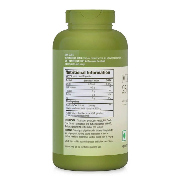 GNC Milk Thistle 250Mg Capsules - 90 Count - Halt