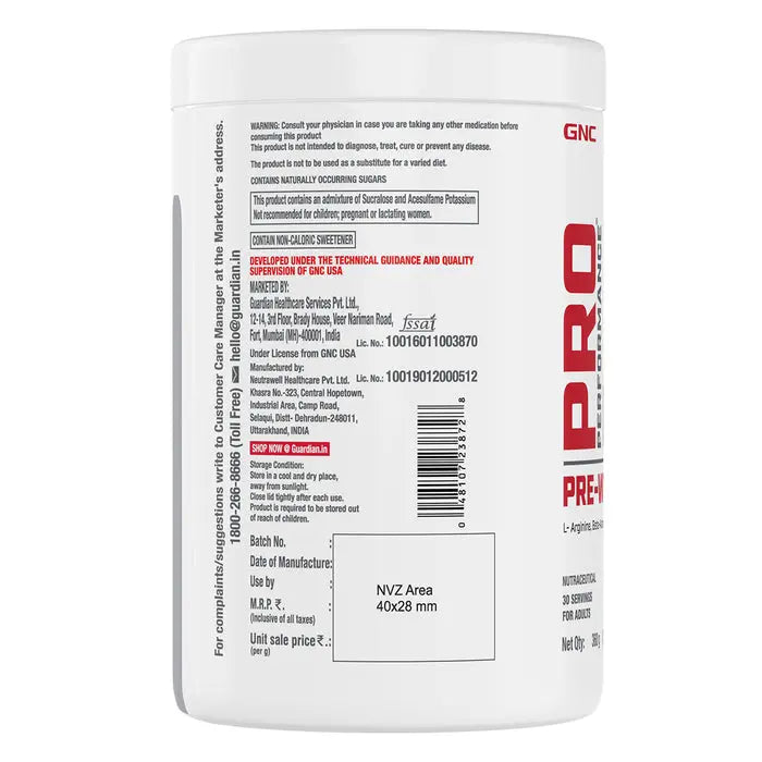 GNC Pre-Workout 30 Servings Product vendor