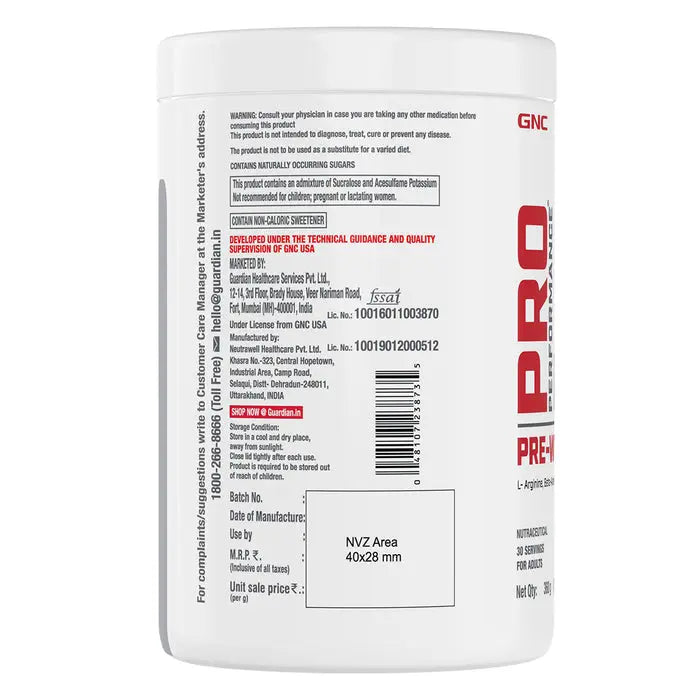 GNC Pre-Workout 30 Servings Product vendor