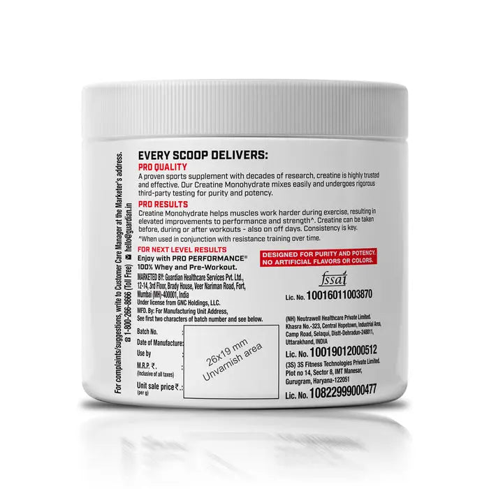 GNC Pro Performance Creatine Monohydrate Product vendor