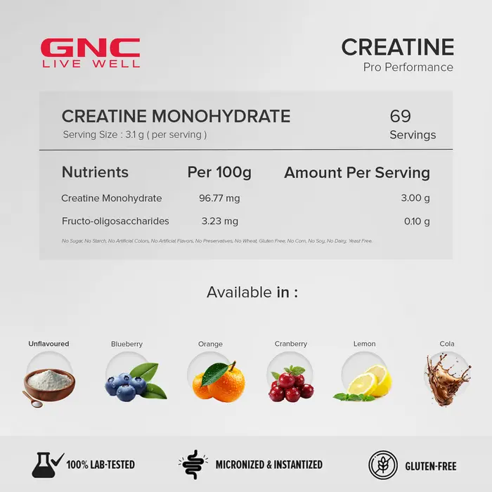 GNC Pro Performance Creatine Monohydrate Product vendor