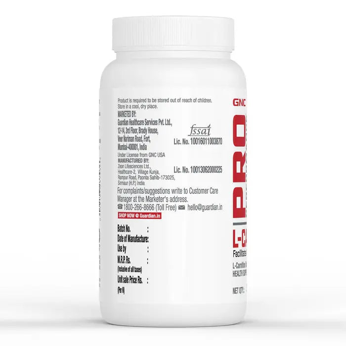GNC Pro Performance L-Carnitine 500 mg GNC