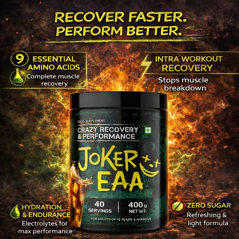 Joker EAA Amino Acids Powder – Recovery, Hydration & Performance Formula (9 Essential Aminos) Product vendor