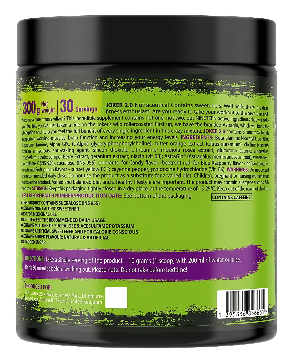 Joker 2.0 Pre-Workout Product vendor