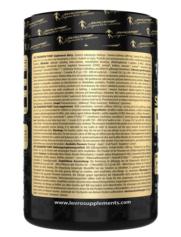 Kevin Levrone Shaboom Pump 385 gms Kevin Levrone