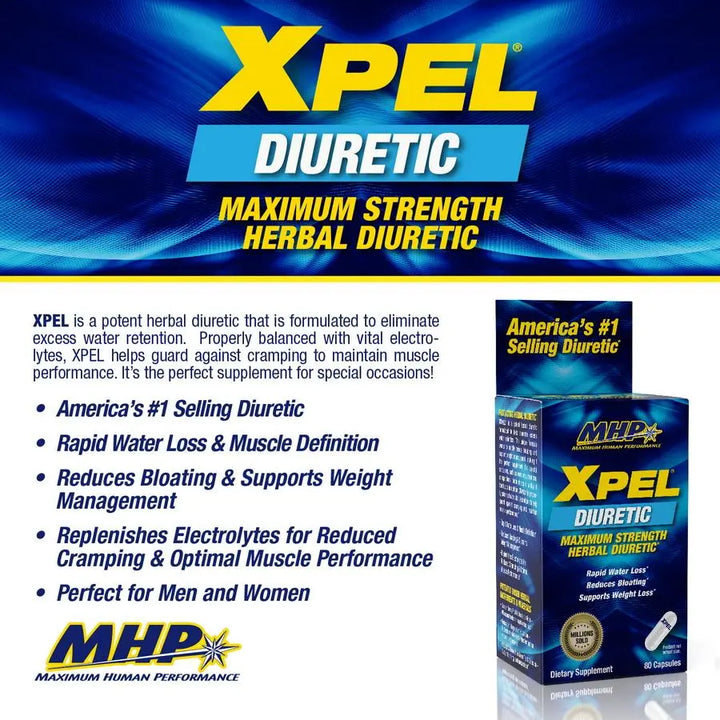 M.H.P. Xpel Diuretic (80 Capsules) Product vendor