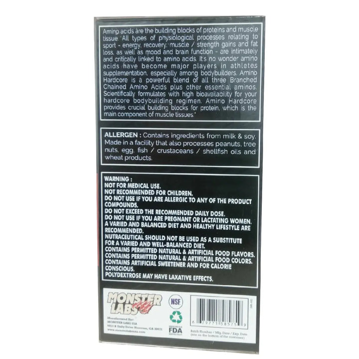 Monster Labs Amino Hardcore Product vendor