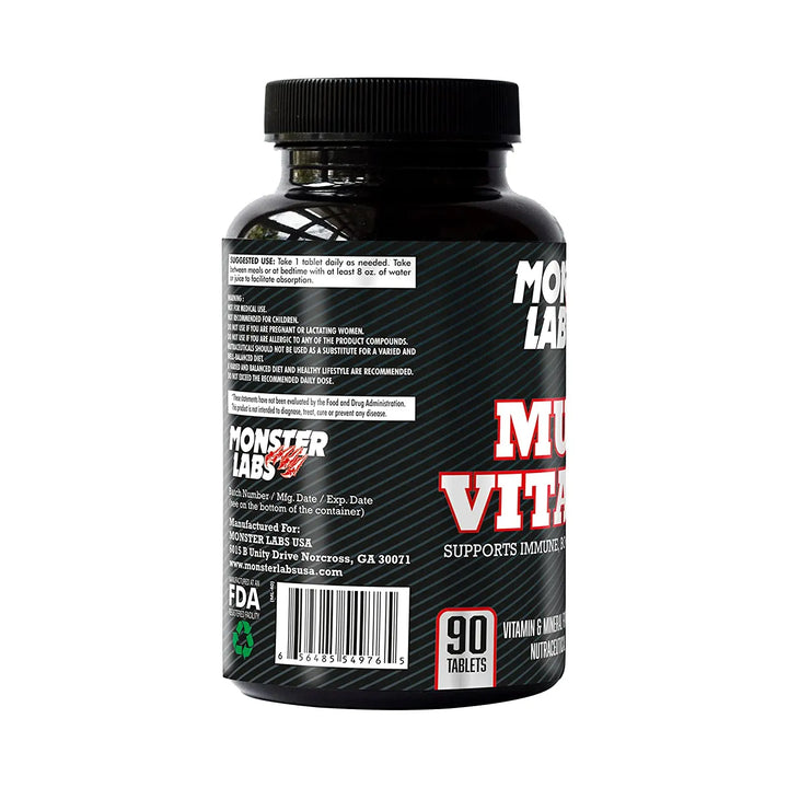 Monster Labs Multi Vitamin | Supports Immune | 90 Tablets Product vendor
