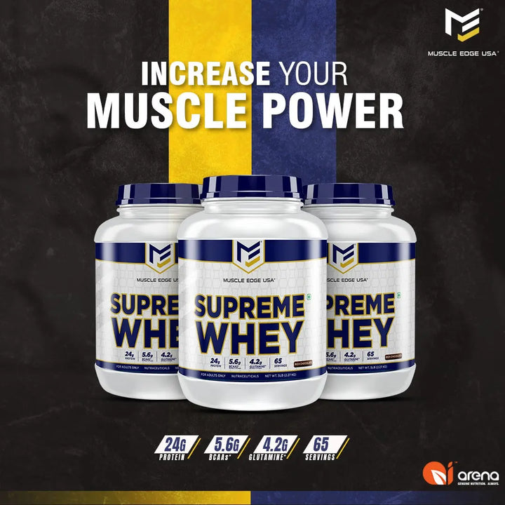 Muscle Edge USA Supreme Whey (5Lbs) Product vendor