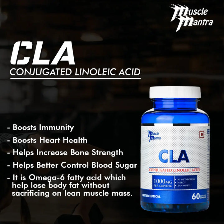Muscle Mantra CLA 60 Softgel Caps (Exp:01/24) Muscle Mantra