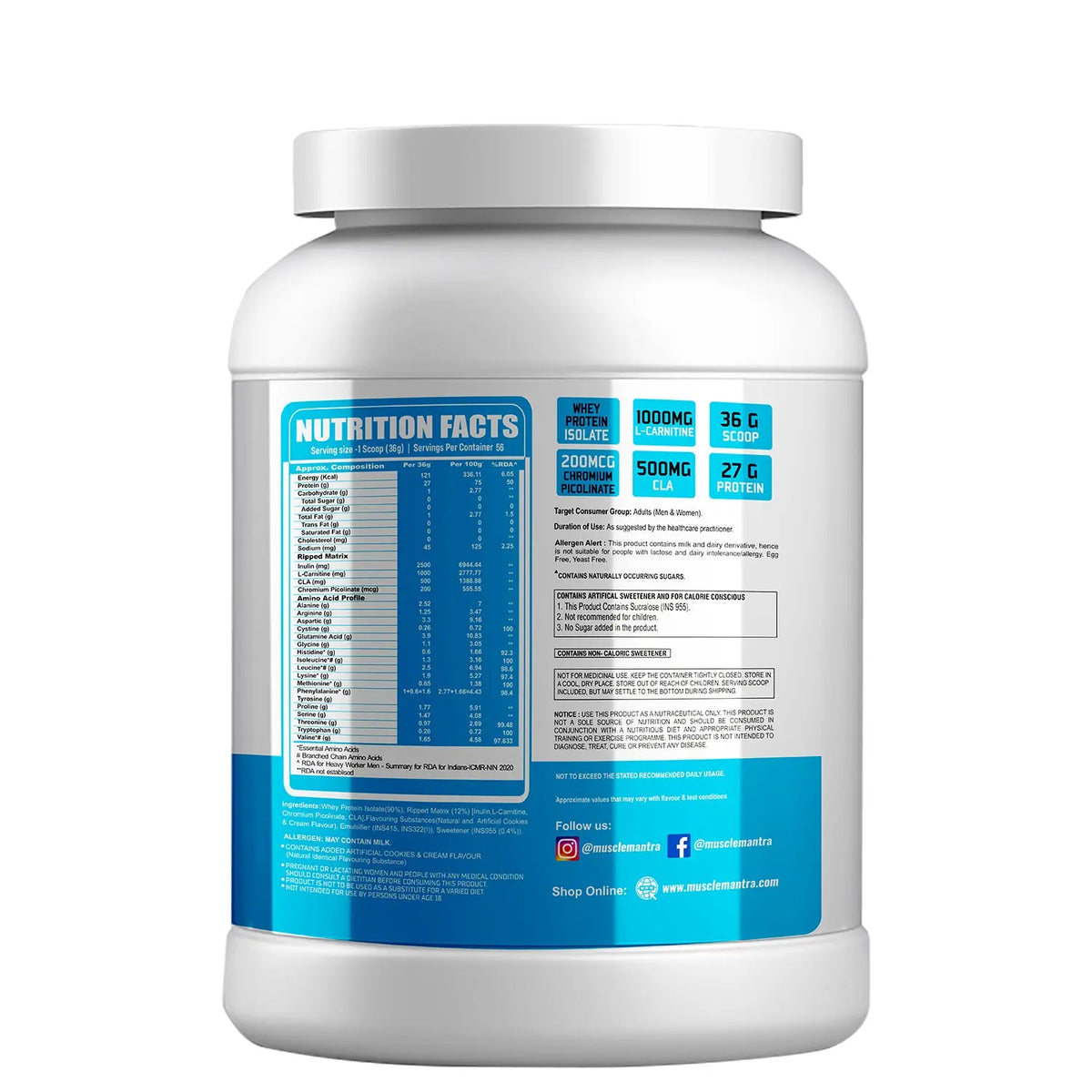 Muscle Mantra Iso Ace Ripped Product vendor