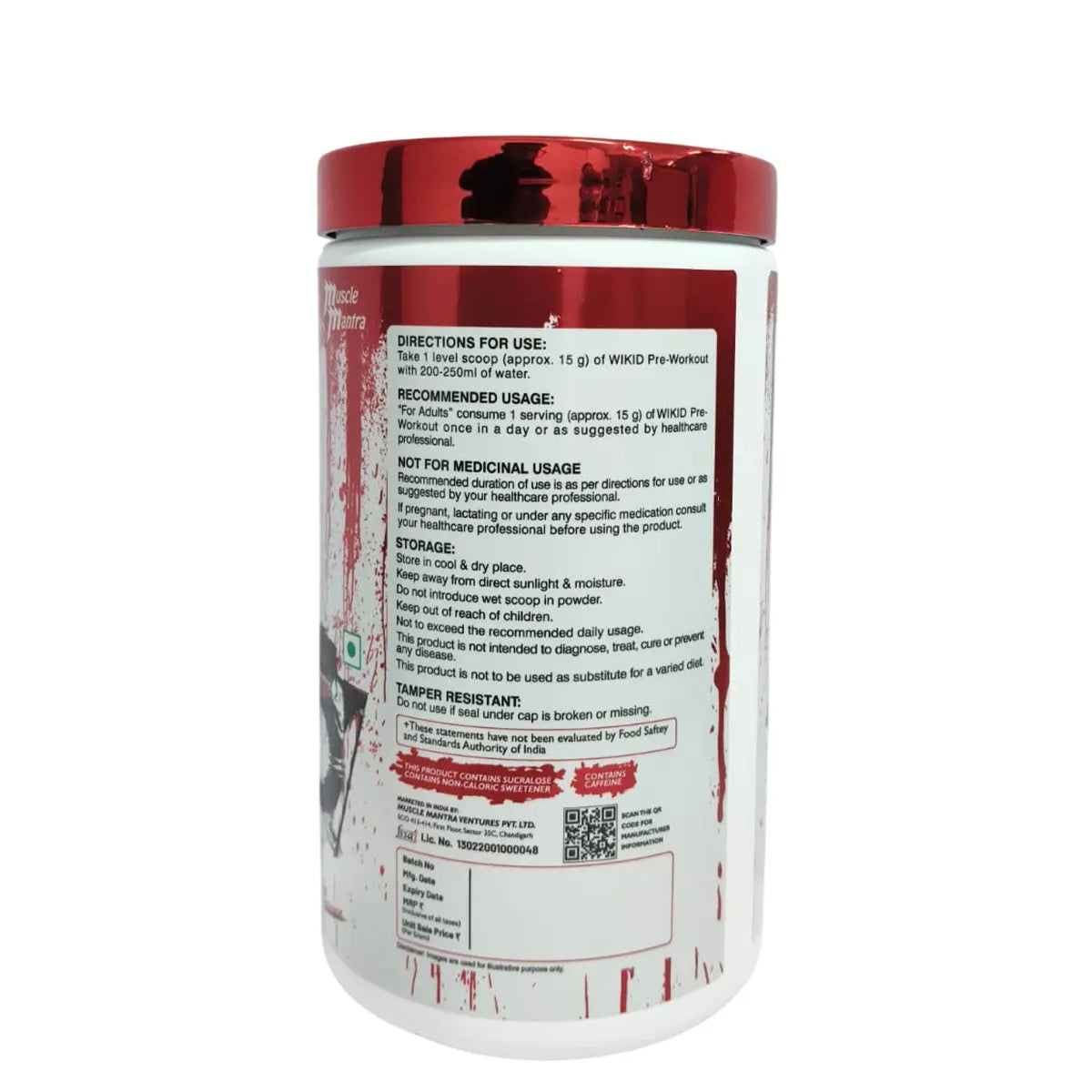 Muscle Mantra Original WIKID Pre-Workout Product vendor
