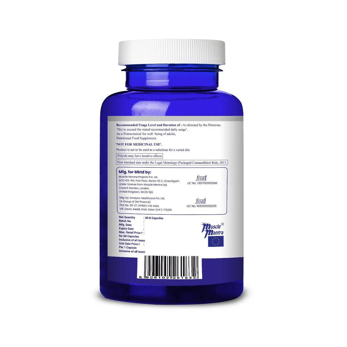 Muscle Mantra Salmon Fish Oil 1000MG - 60 softgel Capsules Product vendor