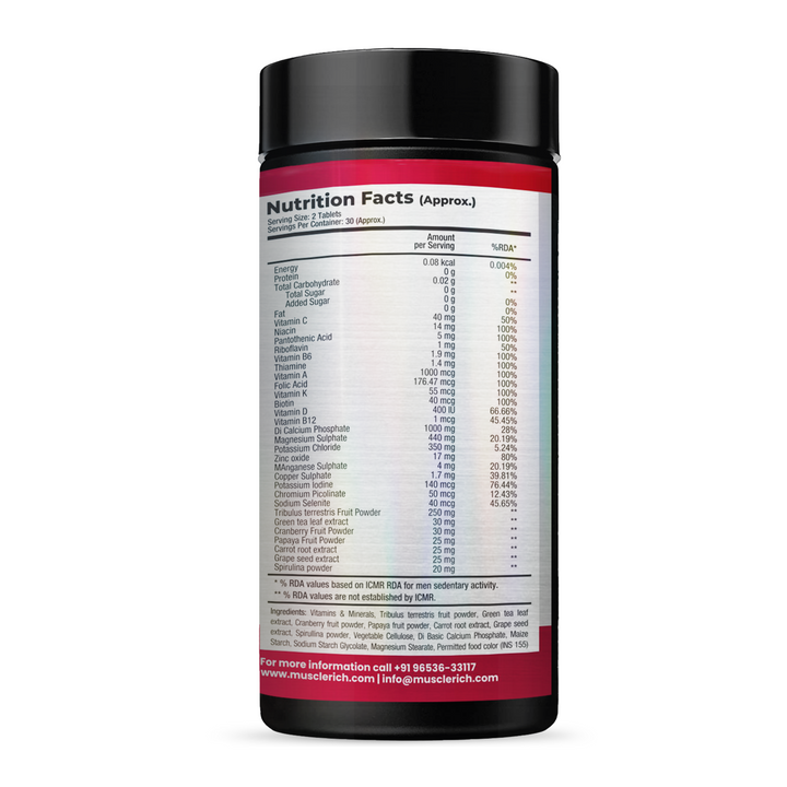 Muscle Mantra Stack (Muscle Mantra Best WheyXT, ARM3D BCAA, WIKID Pre-Workout, MuscleRich Mens Multi+Test, Triple Strength Fish Oil & ZMA) Product vendor