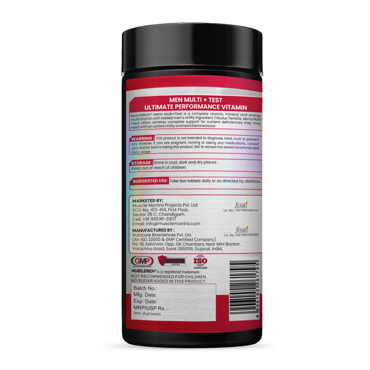 Muscle Mantra Stack (Muscle Mantra Best WheyXT, ARM3D BCAA, WIKID Pre-Workout, MuscleRich Mens Multi+Test, Triple Strength Fish Oil & ZMA) Product vendor