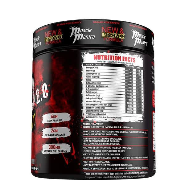 MUSCLE MANTRA WIKID 2.0 PRE-WORKOUT - Halt