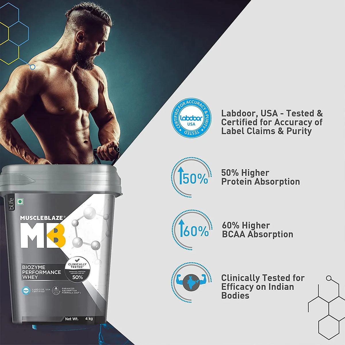 MuscleBlaze Biozyme Performance Whey Protein Product vendor