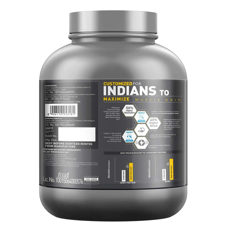 MuscleBlaze Biozyme Performance Whey Protein Product vendor