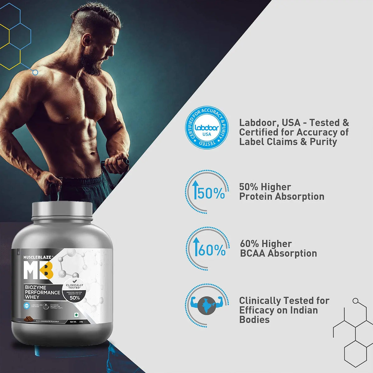 MuscleBlaze Biozyme Performance Whey Protein Product vendor