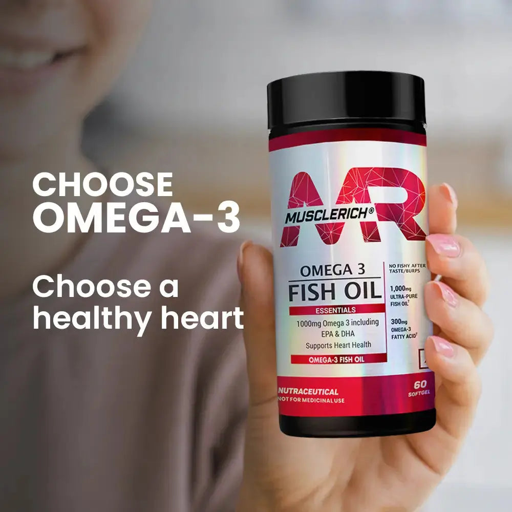 MuscleRich Omega-3 Fish Oil (1000mg Omega 3 including EPA & DHA) 60 Softgel Product vendor
