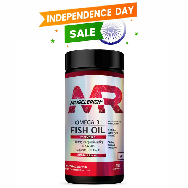 MuscleRich® Omega-3 Fish Oil (1000mg Omega 3 including EPA & DHA) 60 Softgel CB Product vendor