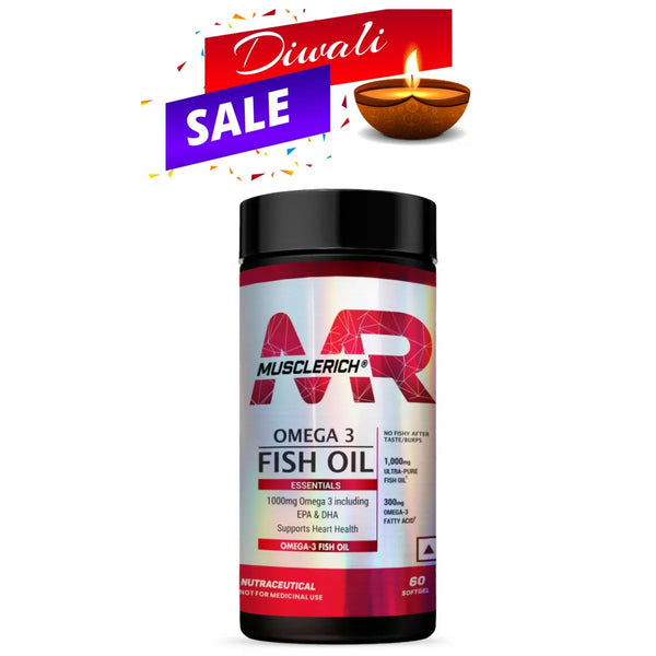 MuscleRich® Omega-3 Fish Oil (1000mg Omega 3 including EPA & DHA) 60 Softgel Product vendor