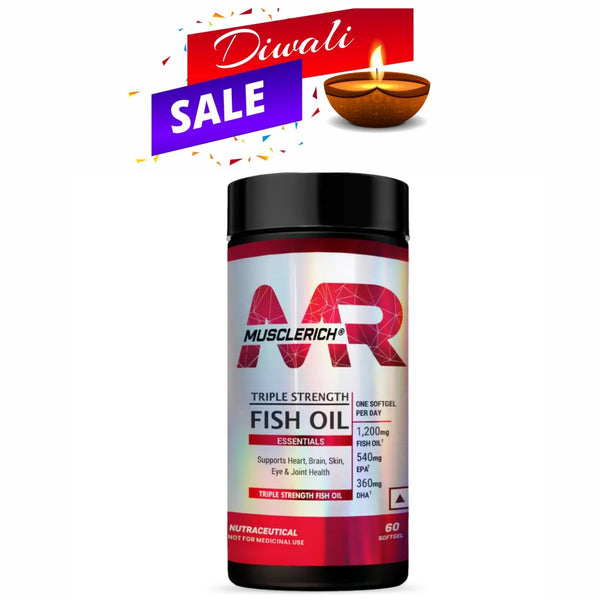 MuscleRich® Triple Strength Fish Oil (Supports Heart, Brain, Skin, Eye & Joint Health) 60 Softgel Product vendor