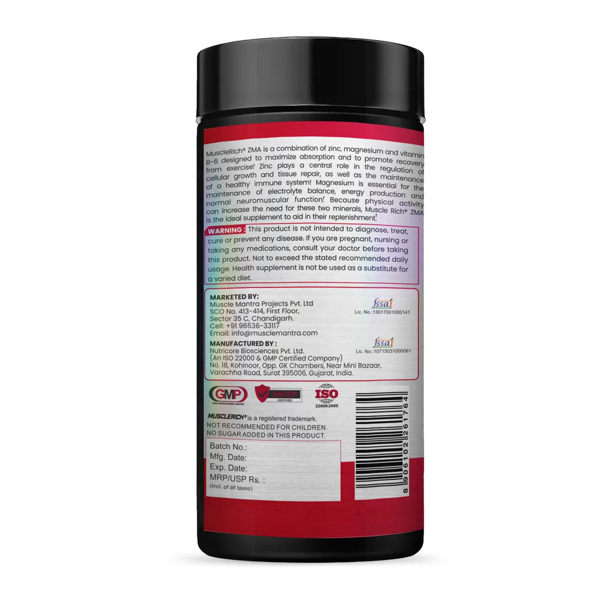 Muscle Mantra Stack (Muscle Mantra Best WheyXT, ARM3D BCAA, WIKID Pre-Workout, MuscleRich Mens Multi+Test, Triple Strength Fish Oil & ZMA) Product vendor