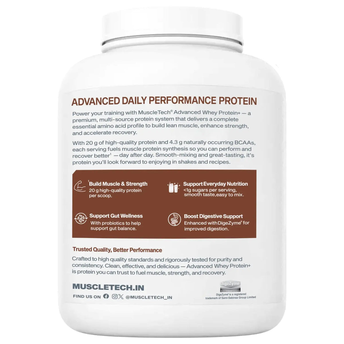 MuscleTech Advanced Whey Protein+ Product vendor