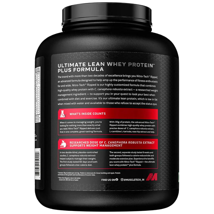 MuscleTech Nitro Tech Ripped Whey Protein (Indian) Product vendor
