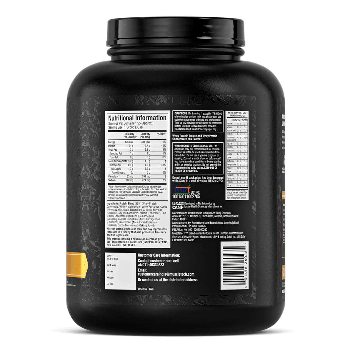 MuscleTech Nitro-Tech Whey Gold Product vendor