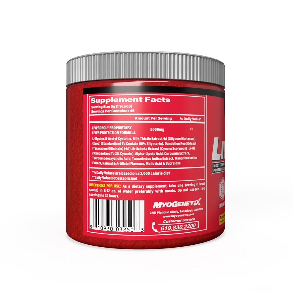 Myogenetix LiverDrol (45 Serving) Product vendor