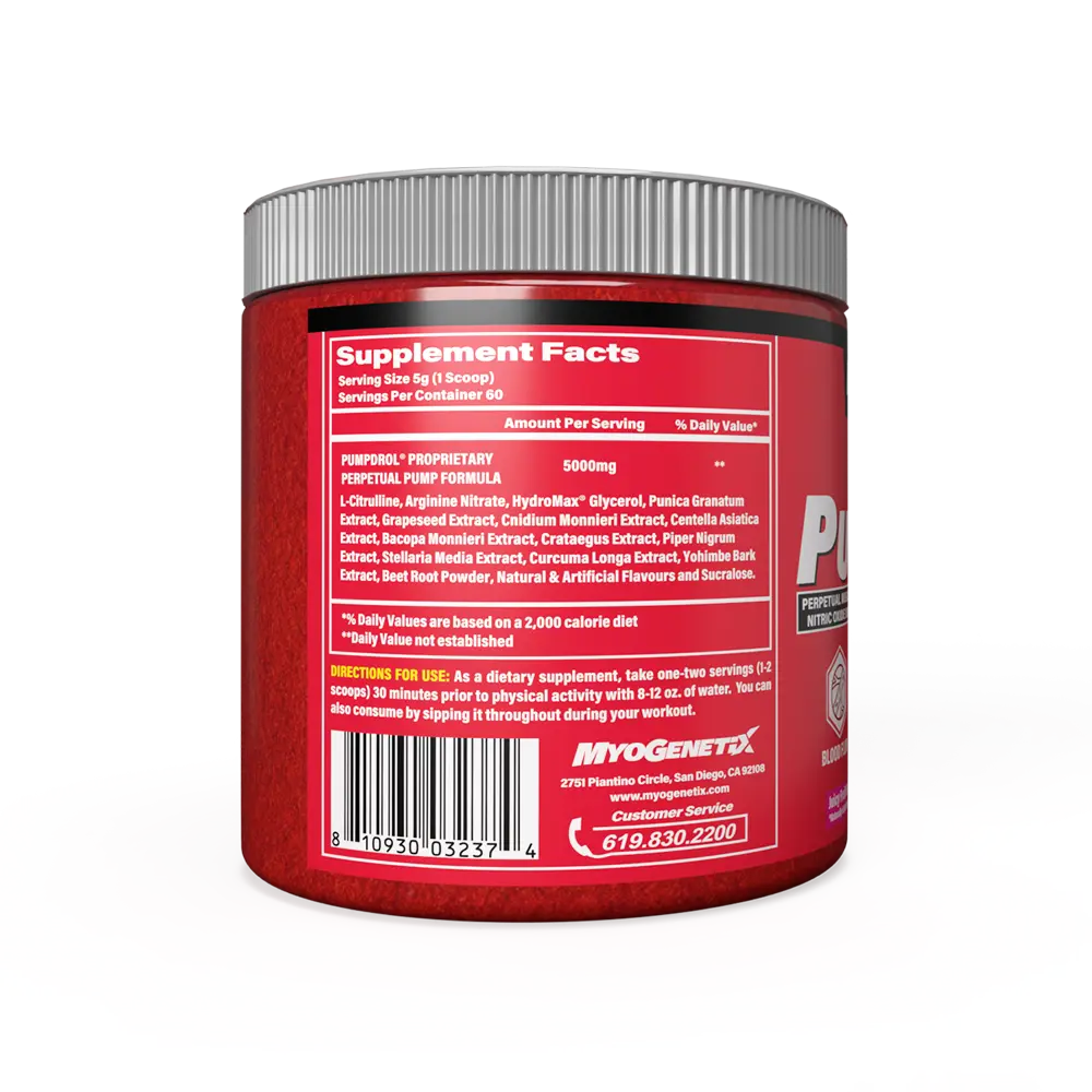 Myogenetix PumpDrol (60 Serving) Product vendor