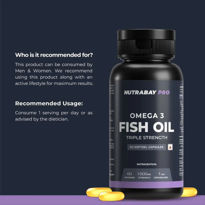 Nutrabay Pro Fish Oil Omega 3 (Triple Strength) – 1000mg Product vendor