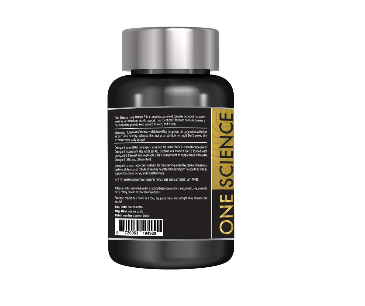 OMEGA-3 ALASKAN FISH OIL 60SOFTGELS ONE SCIENCE NUTRITION Product vendor