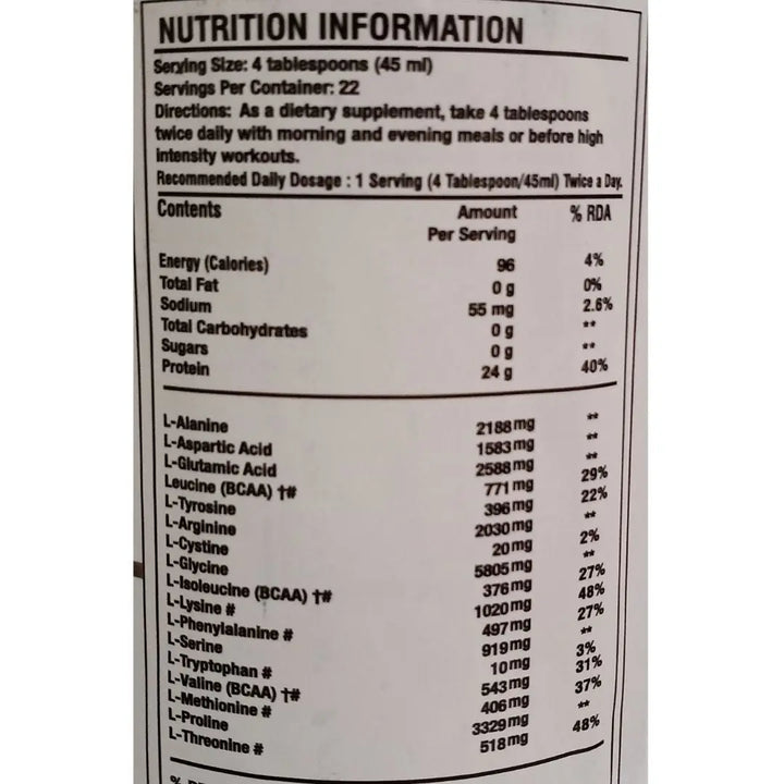 One Science Essential Series Liquid Amino Concentrate 1000 ml 1+1 (BOGO) Product vendor