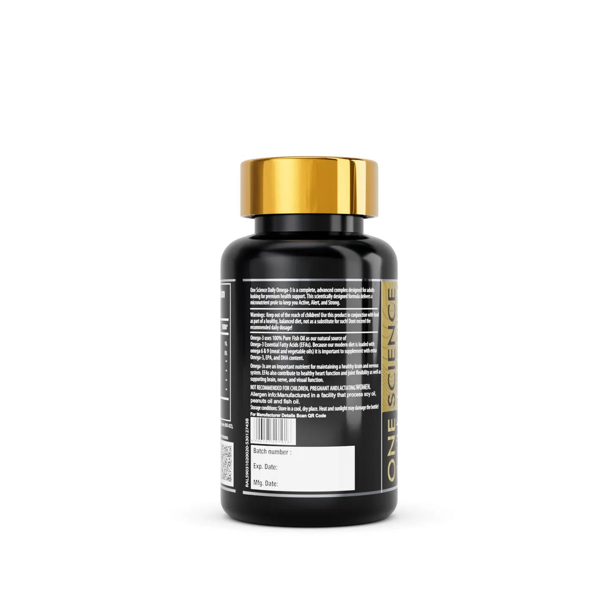 One Science Nutrition Omega-3 Fish Oil | 60 Softgels Product vendor