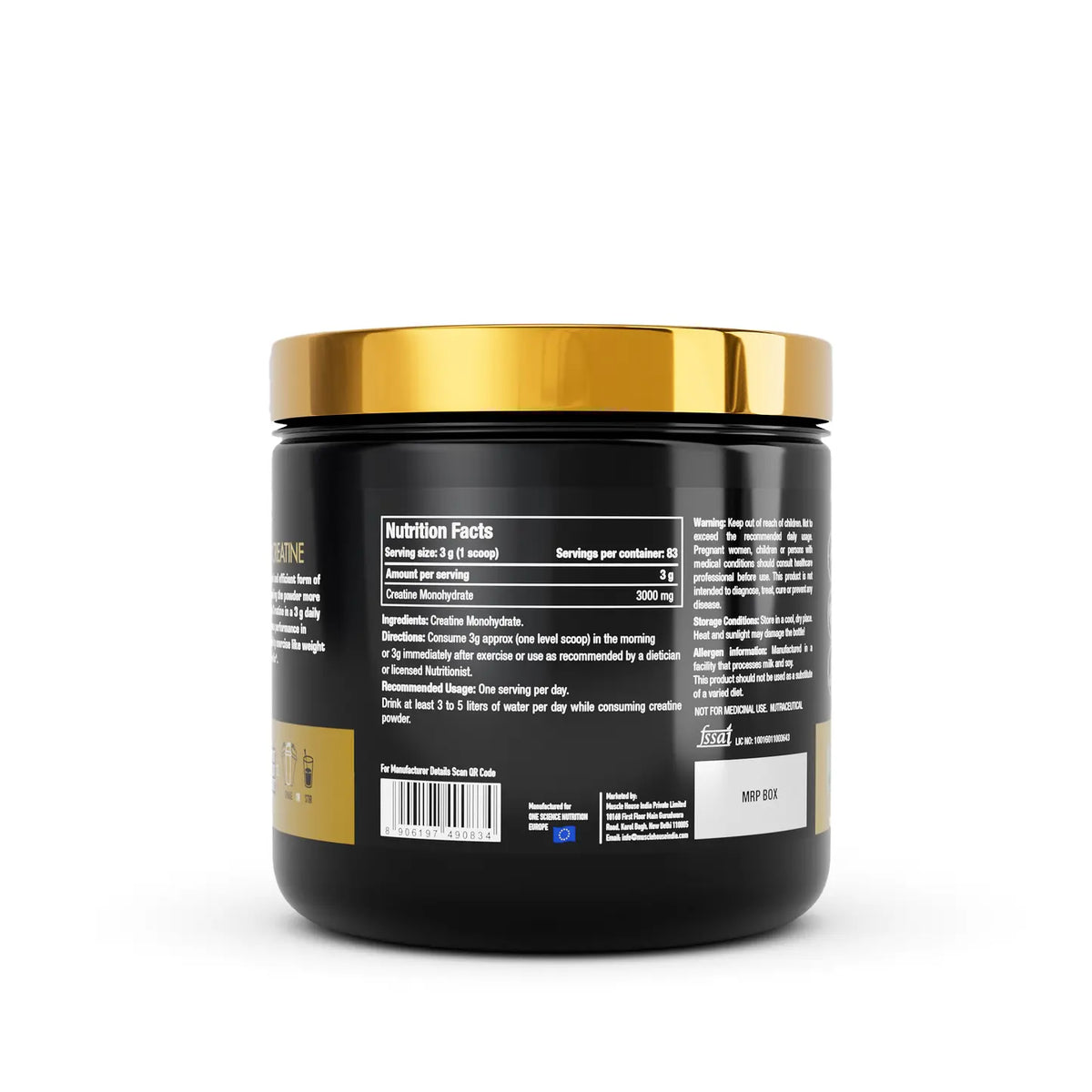 One Science Nutrition (OSN) 100% Micronized Creatine (250 g) | Mfg India Product vendor
