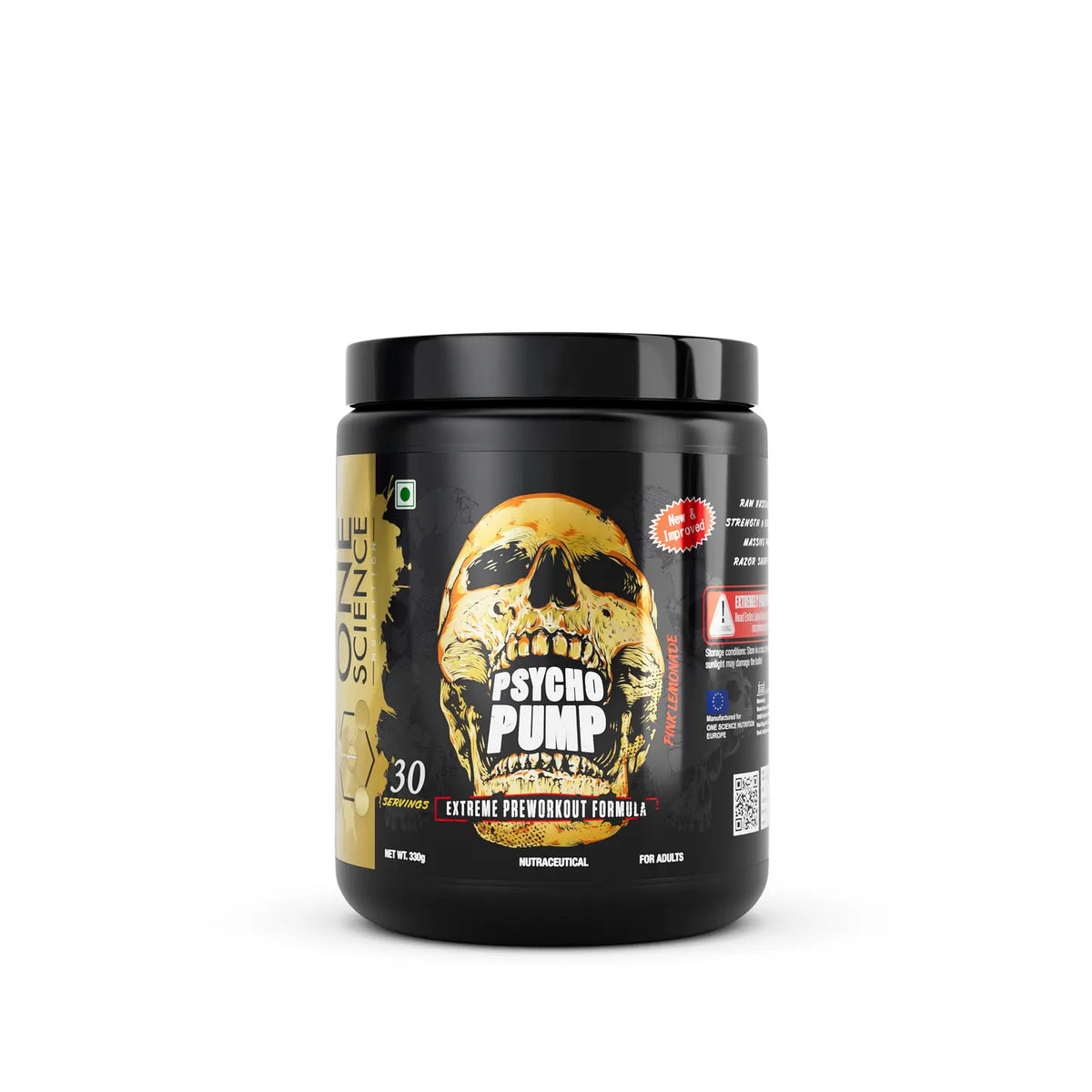 One Science Nutrition (OSN) Psycho Pump - Extreme Pre-Workout Formula 330g | Mfg India Product vendor
