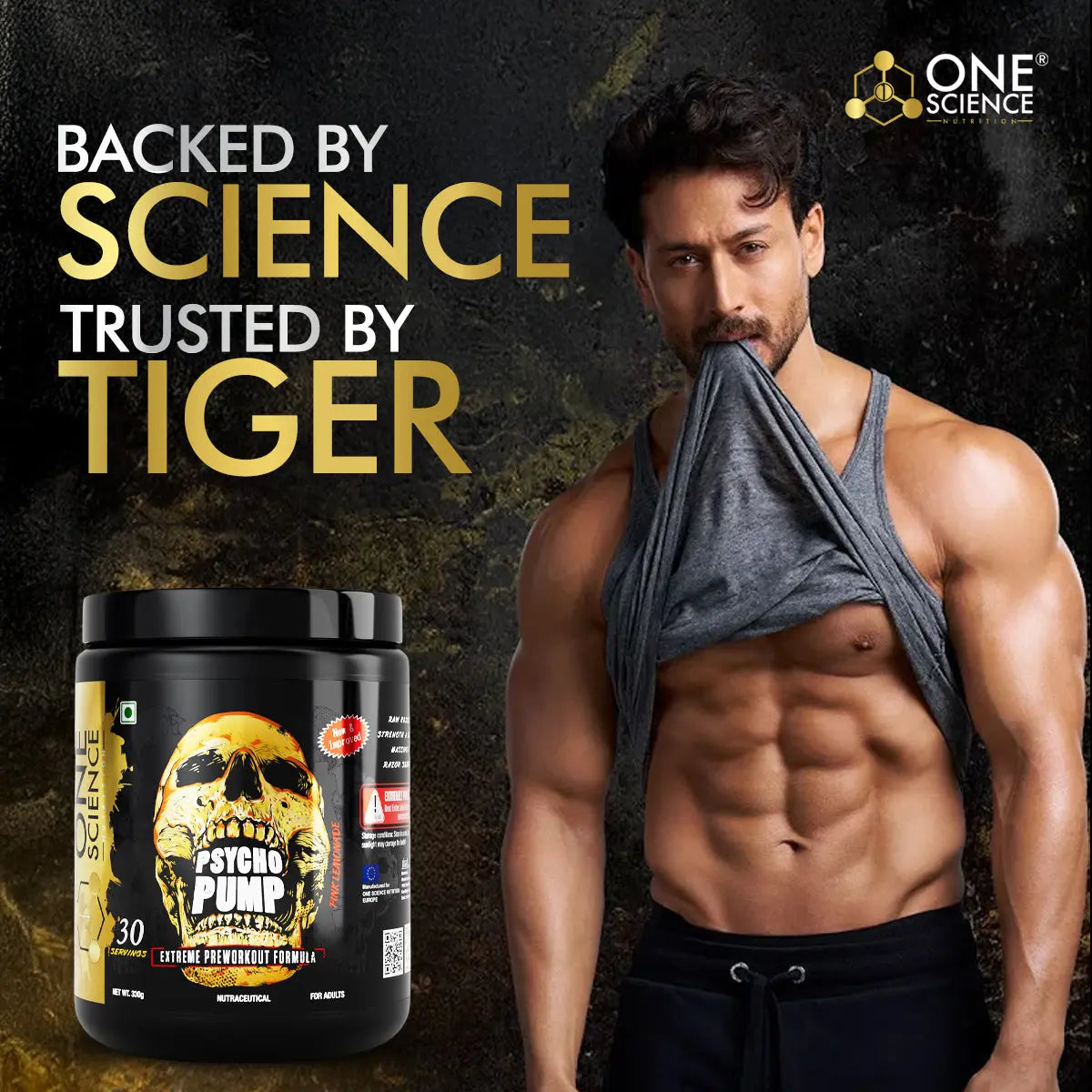 One Science Nutrition (OSN) Psycho Pump - Extreme Pre-Workout Formula 330g | Mfg India Product vendor