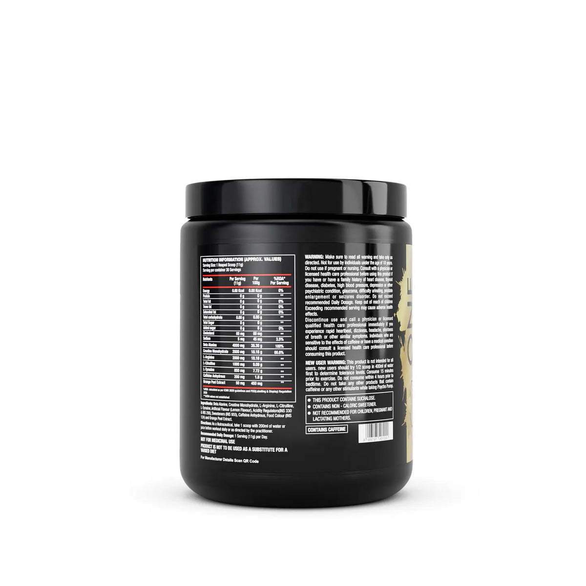 One Science Nutrition (OSN) Psycho Pump - Extreme Pre-Workout Formula 330g | Mfg India Product vendor