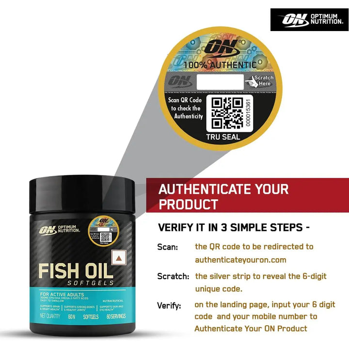 Optimum Nutrition Fish Oil - 60 Capsules Product vendor