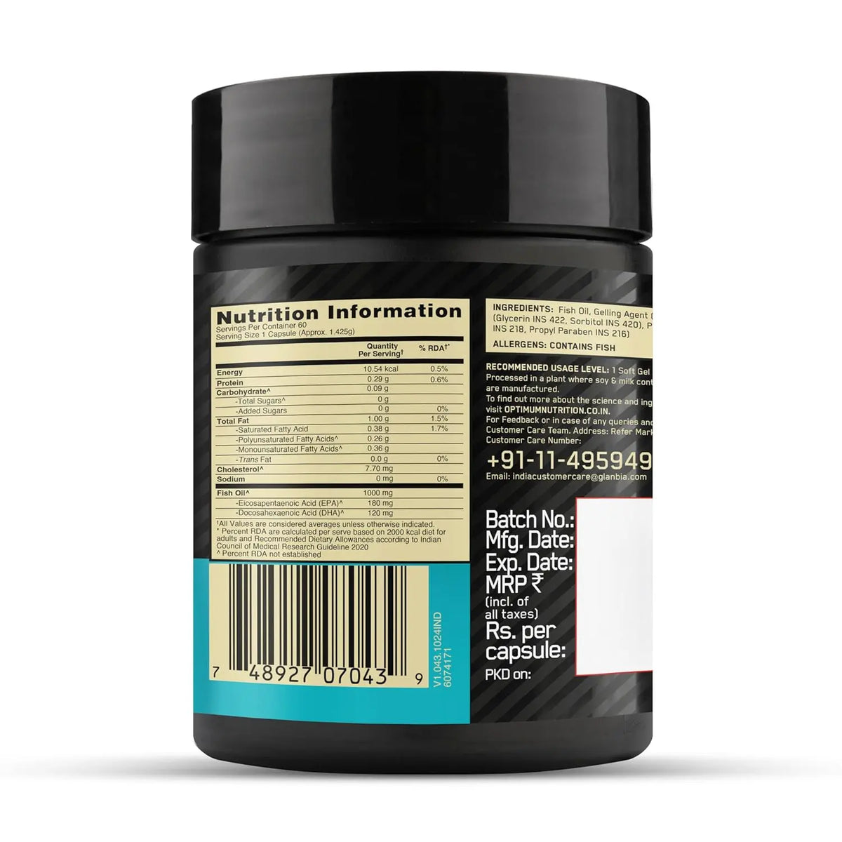 Optimum Nutrition Fish Oil - 60 Capsules Product vendor