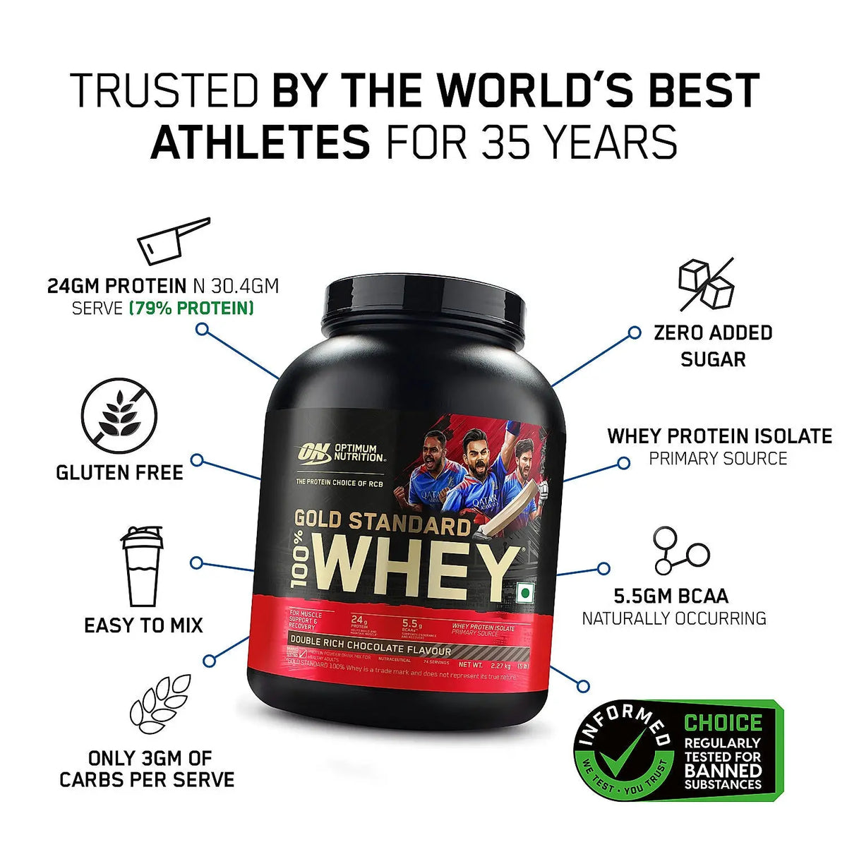 Optimum Nutrition Gold Standard 100% Whey  (Indian) Product vendor