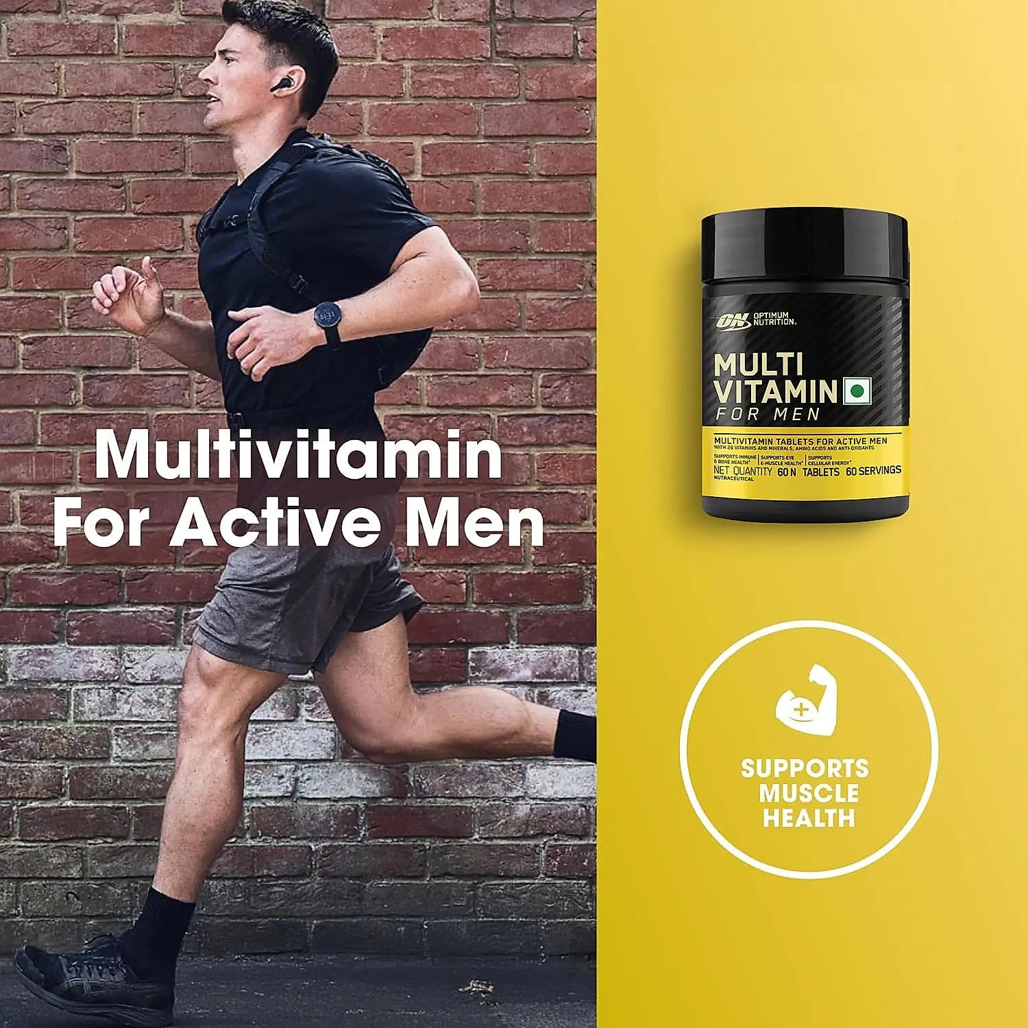 Optimum Nutrition Multivitamin for MEN- 60 Tablets - Body Building ...