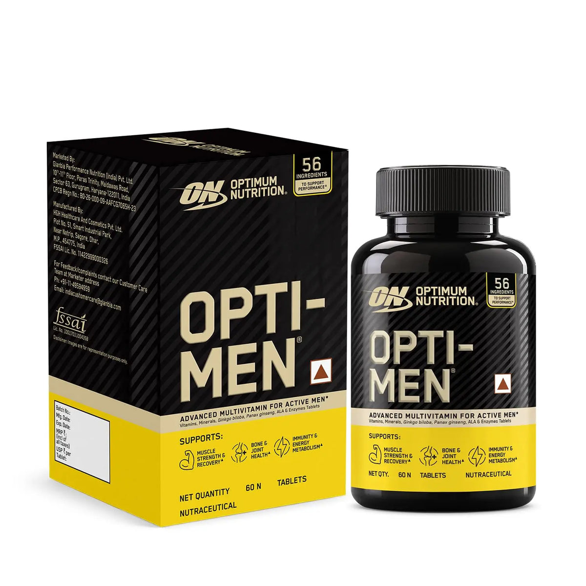 Optimum Nutrition Opti-Men - Advanced Multivitamins For Men , 60 tablets