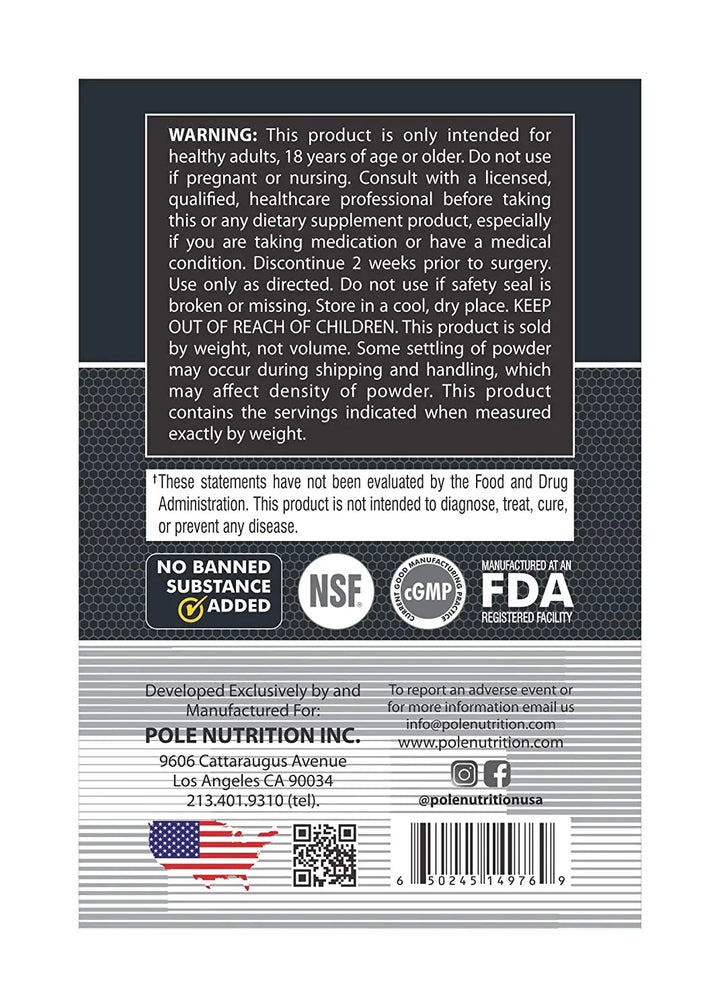 Pole Nutrition High‑Potency Multi Vitamins 120 Tablets Product vendor