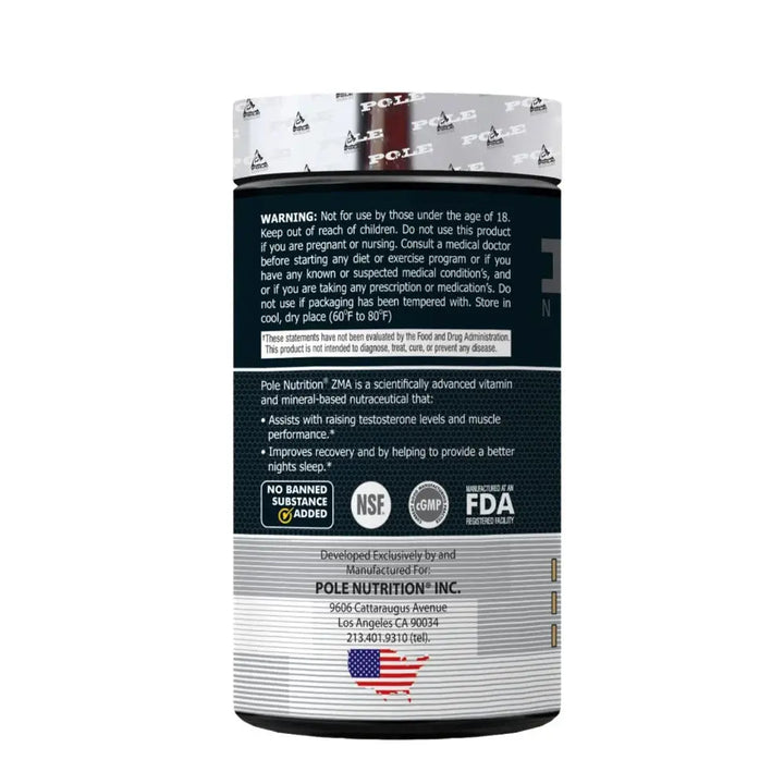Pole Nutrition ZMA – 90 Veg Capsules Product vendor