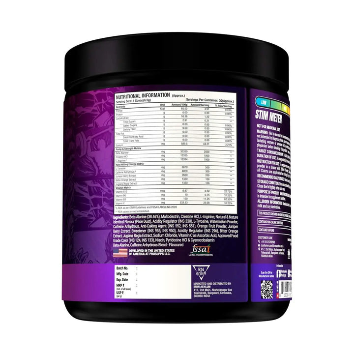 ProSupps Hyde Xtreme Hard-Hitting Energy Pre Workout Product vendor