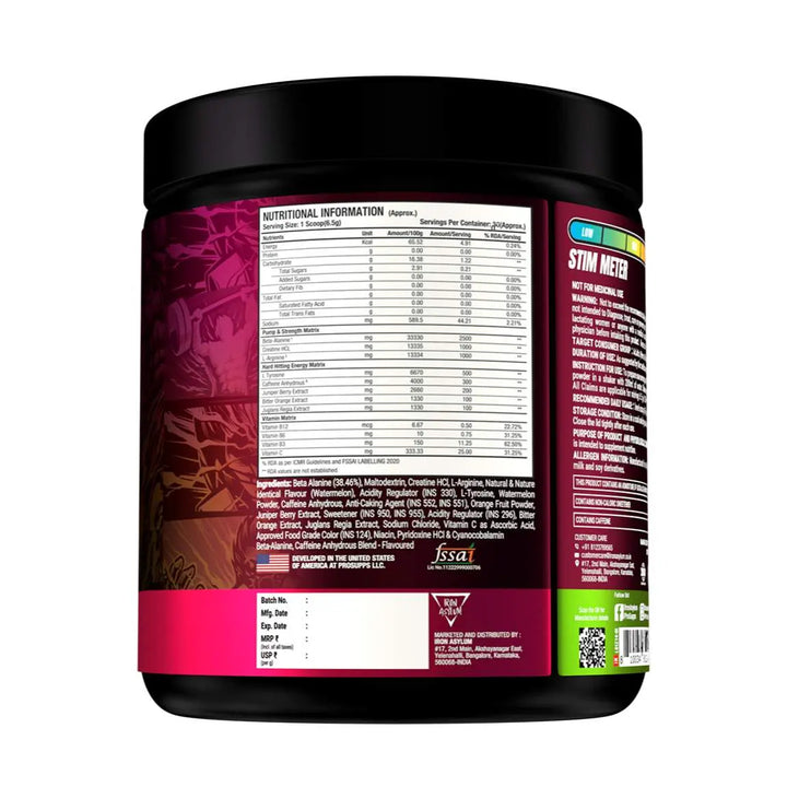 ProSupps Hyde Xtreme Hard-Hitting Energy Pre Workout Product vendor